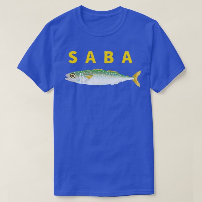 SABA-Makrele auf Japanisch T-Shirt (Design vorne)