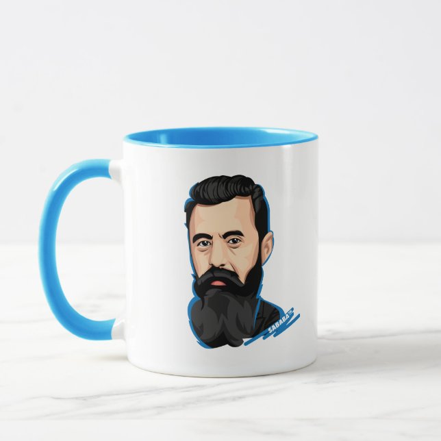 SABABA™ Theodor Herzl Israel politischer Zionismus Tasse (Links)