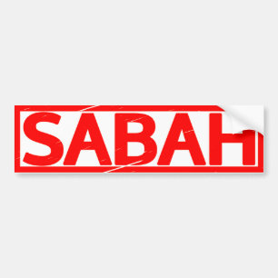 Sabah Briefmarke Autoaufkleber