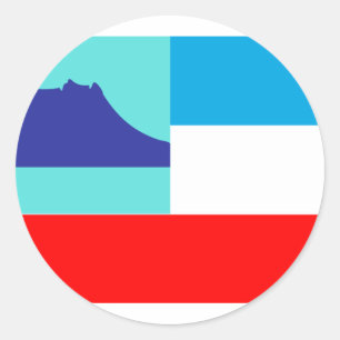 Sabah, Malaysia Runder Aufkleber