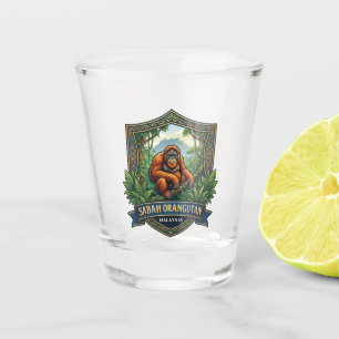 Sabah Orang-Utan Malaysia Schnapsglas
