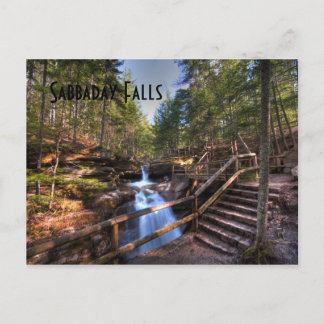Sabbaday Falls Postkarte