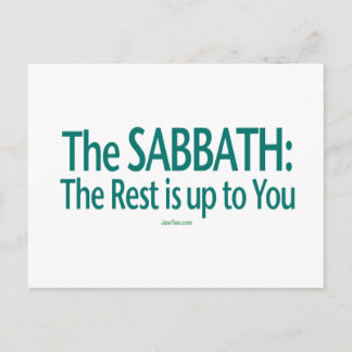 Sabbat ist die Erholung bis zu Ihnen Postkarte