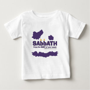Sabbat mit Kerzen - Genießen Sie die ERHOLUNG Ihre Baby T-shirt