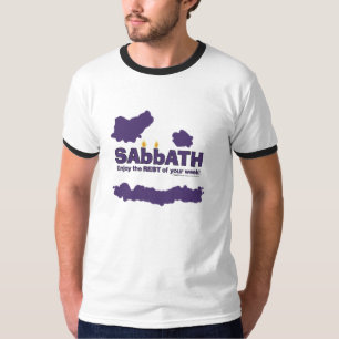 Sabbat mit Kerzen - Genießen Sie die ERHOLUNG Ihre T-Shirt