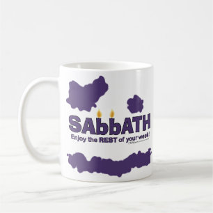 Sabbat mit Kerzen - Genießen Sie die ERHOLUNG Ihre Tasse