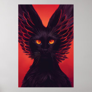 Sabbath the sorcerer - Black Cat Poster Print