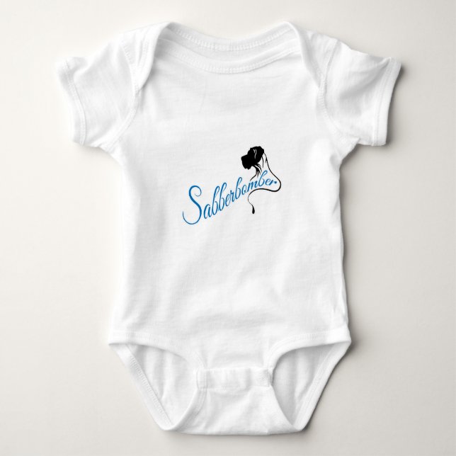 Sabberbomber Baby Strampler (Vorderseite)