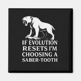 Säbelzahn-Tiger-Evolution Zurückgesetzt Vintage-Ti Magnet