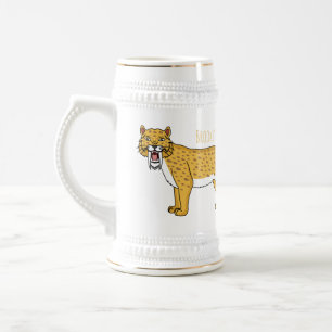 Säbelzahntiger Bierglas