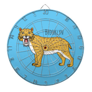Säbelzahntiger Dartscheibe