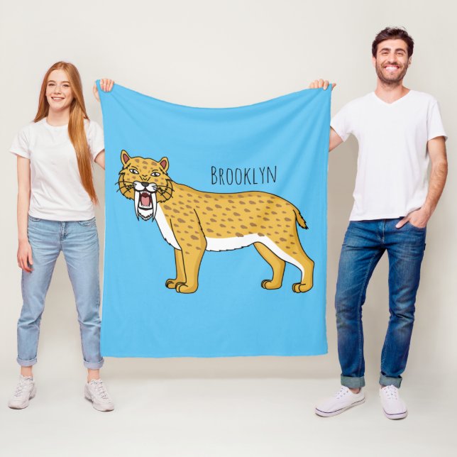 Säbelzahntiger Fleecedecke (Beispiel)