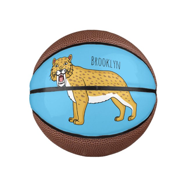 Säbelzahntiger Mini Basketball (Vorderseite)