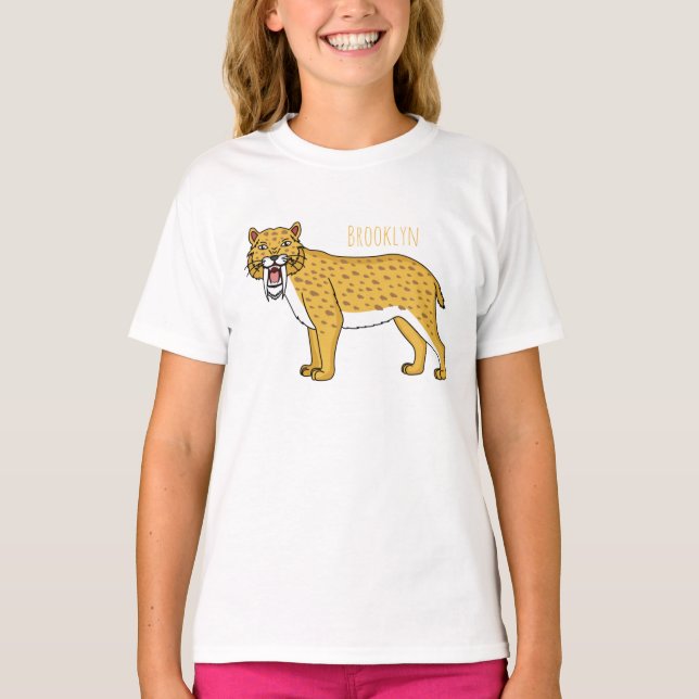 Säbelzahntiger T-Shirt (Vorderseite)