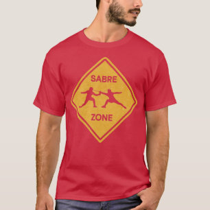 Säbelzone Säbelfencing Fencer T-Shirt