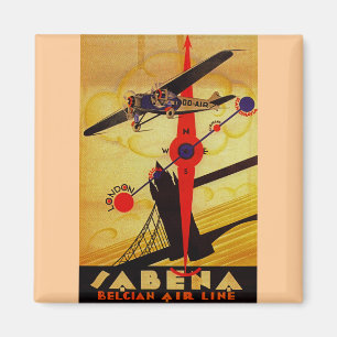 Sabena Art Deco Compass Magnet