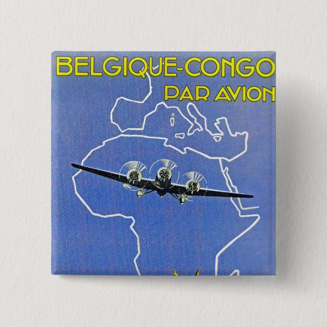 Sabena ~ Belgique Congo Button (Vorderseite)