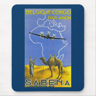 Sabena ~ Belgique Congo Mousepad