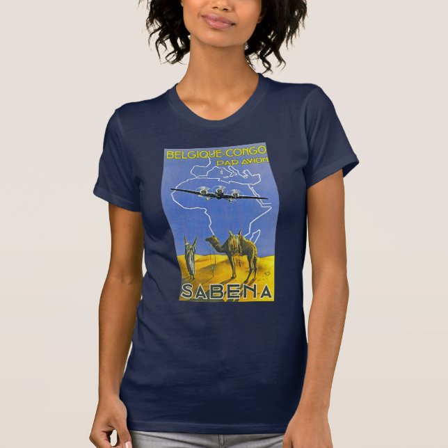 Sabena ~ Belgique Congo T-Shirt (Vorderseite)