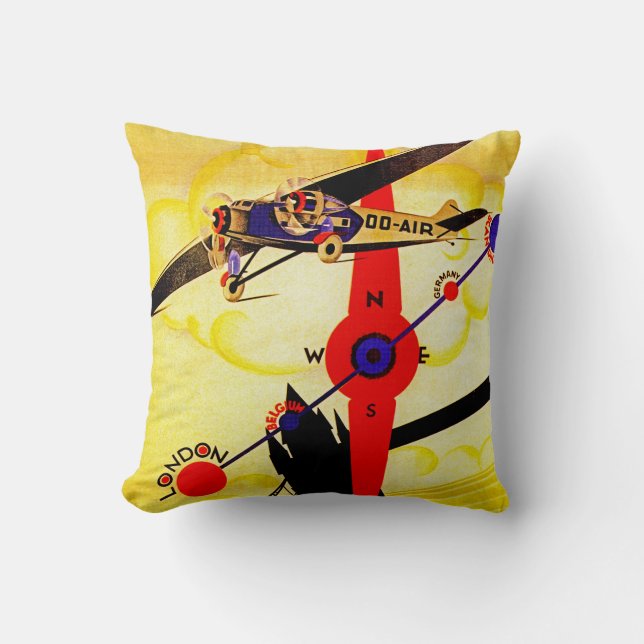 Sabena-Kunst-Deko-Kompass Kissen (Vorderseite)