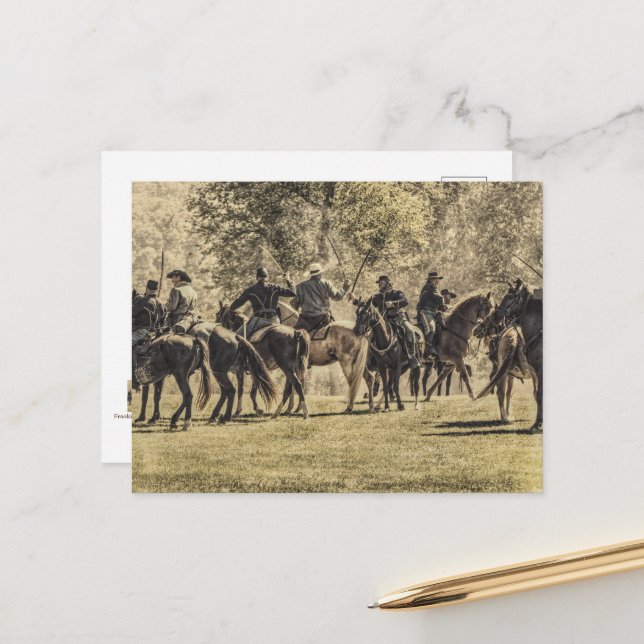 Saber Battle Postkarte (Vorderseite/Rückseite Beispiel)