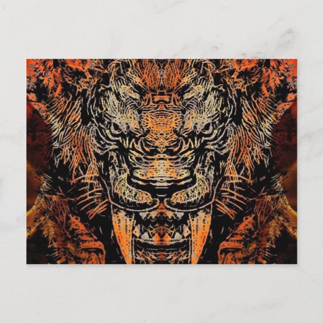 Saber Tooth Postkarte (Vorderseite)