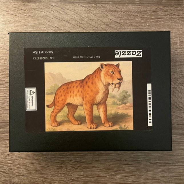 Saber-Tooth Tiger Natural History Puzzle (Von Creator hochgeladen)