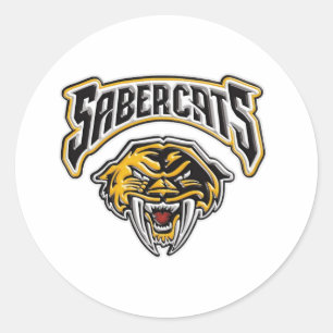 Sabercats Youth Football & Cheer Runder Aufkleber