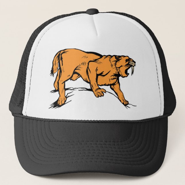 Sabertooth Tiger Truckerkappe (Vorderseite)
