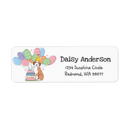 Sable Aussiedoodle Birthday Rücksendeadresse