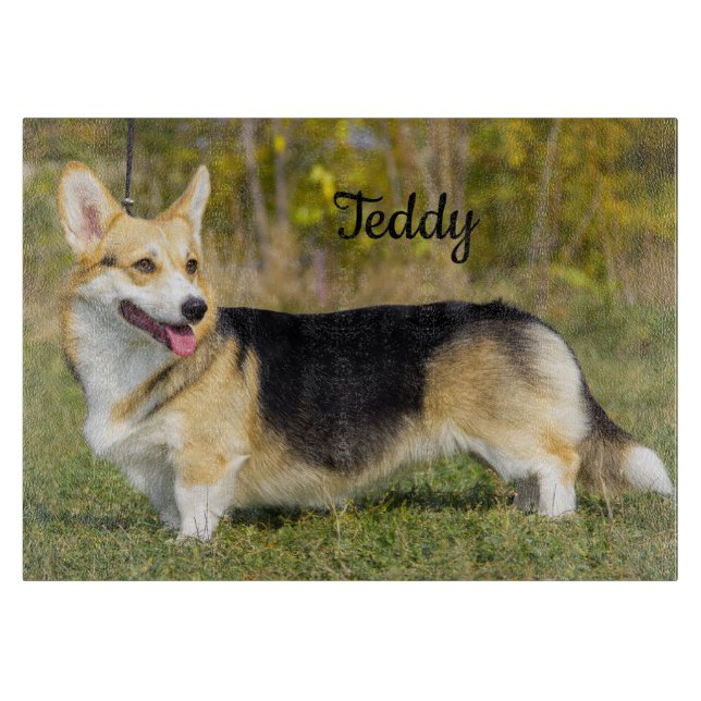 Sable Cardigan Welsh Corgi Dog Schneidebrett (Vorderseite)
