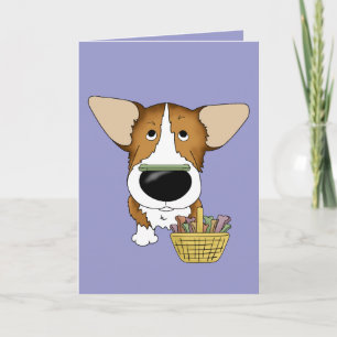 Sable Corgi - Ostersteinjagd, jemand? Feiertagskarte