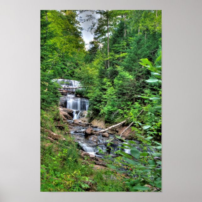 Sable Falls, Pictured Rocks Nat'l Lakeshore, MI Poster (Vorne)