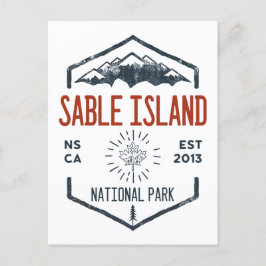 Sable Island National Park Kanada Vintag Postkarte