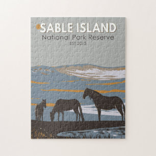 Sable Island Nationalpark Reservat Kanada Vintage Puzzle
