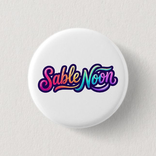 Sable Noon - Basislogo Button (Vorderseite)