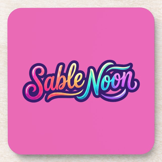 Sable Noon - Basislogo Getränkeuntersetzer (Vorderseite)