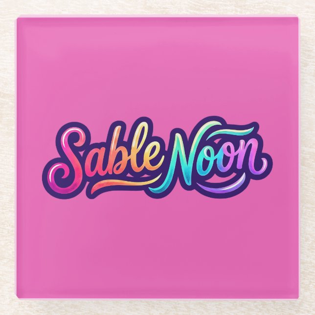 Sable Noon - Basislogo Glasuntersetzer (Vorderseite)