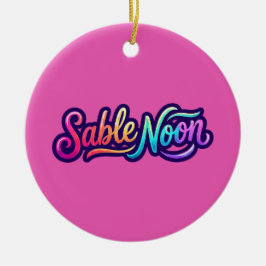 Sable Noon - Basislogo Keramik Ornament