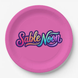 Sable Noon - Basislogo Pappteller