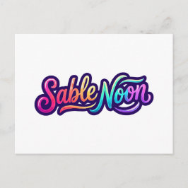 Sable Noon - Basislogo Postkarte