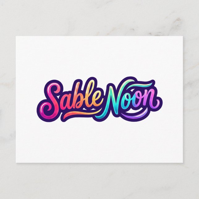 Sable Noon - Basislogo Postkarte (Vorderseite)