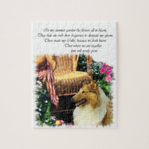 Sable-rauer Collie, wo Liebe wächst Puzzle