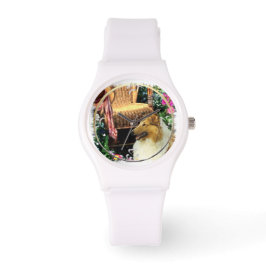 Sable Rough Collie Art Armbanduhr