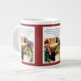 Sable Rough Collie Art Geschenke Jumbo-Tasse