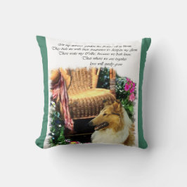 Sable Rough Collie Art Geschenke Kissen