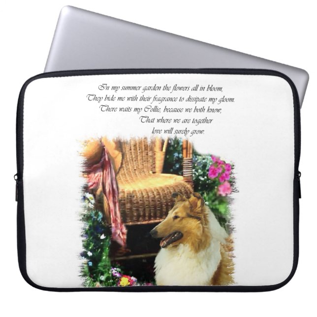 Sable Rough Collie Art Geschenke Laptopschutzhülle (Vorderseite)