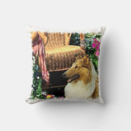 Sable Rough Collie Art Kissen