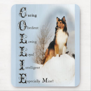 Sable Rough Collie Geschenke Mousepad