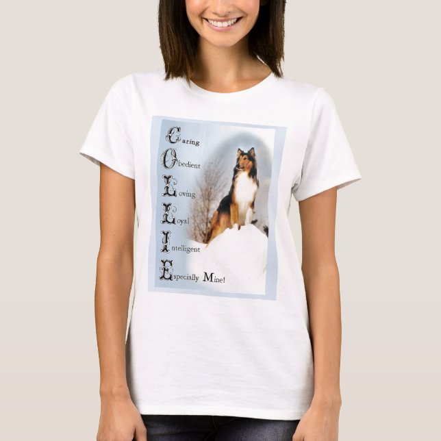 Sable Rough Collie Geschenke T-Shirt (Vorderseite)
